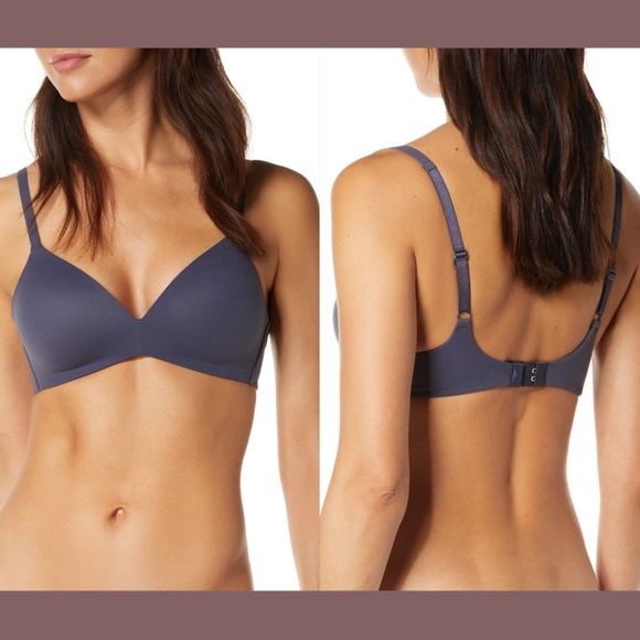 NEW $65 Wacoal How Perfect No-Wire Contour Bra in‎ Graphite [SZ 34DD ] - Picture 1 of 8